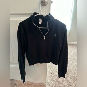 Hotworx black fleece 1/4 zip